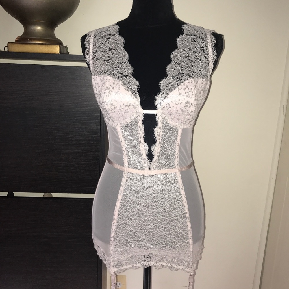 SOLD OUT VS  pink & metallic silver lingerie - Picture 5 of 8